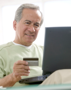 Property Owner at Computer