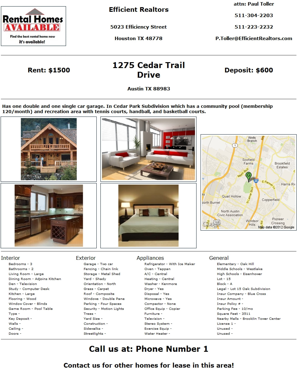 rental property software Tenant File Sample